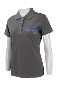 P985 sample custom women's short-sleeved polo shirt group order women's short-sleeved polo shirt production women's short-sleeved polo shirt uniform company